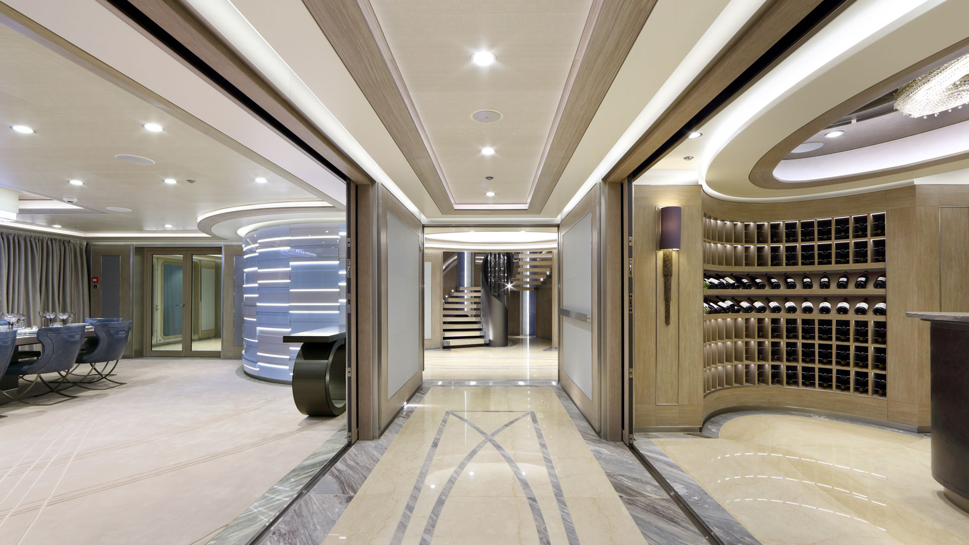 arredi interni yacht in pietra naturale